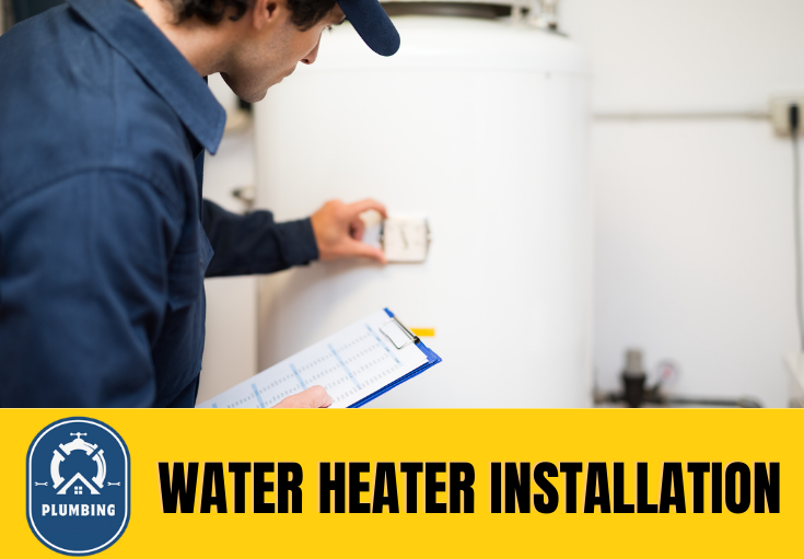 water heater installation Bolton